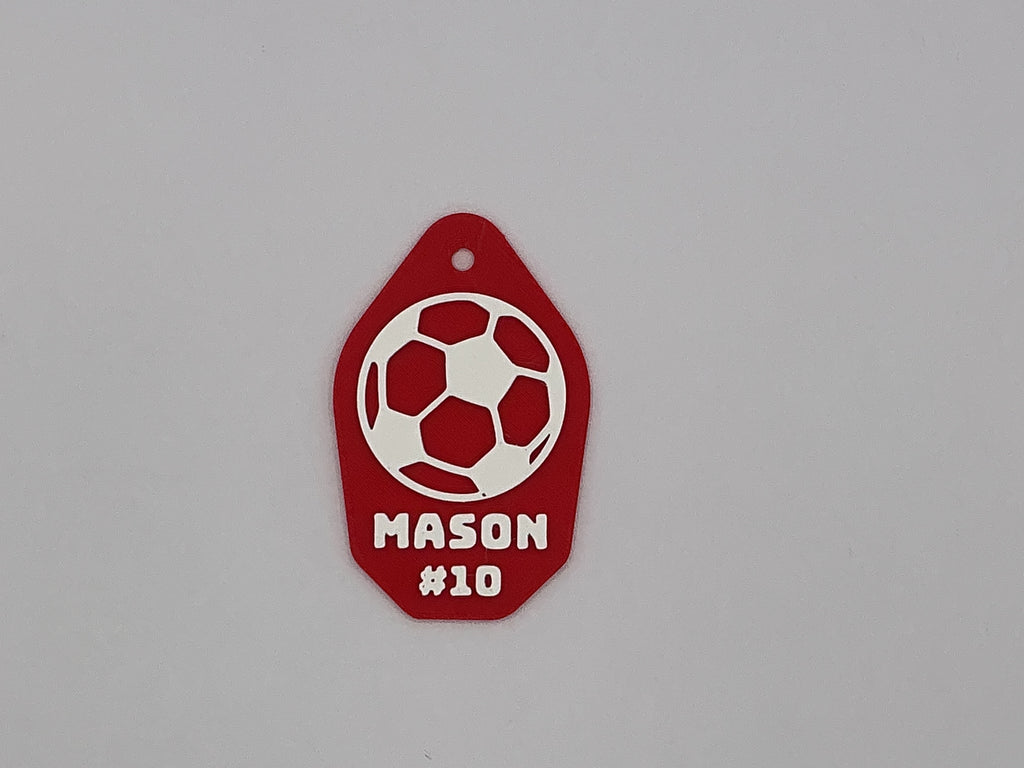 Personalized Soccer Keychain