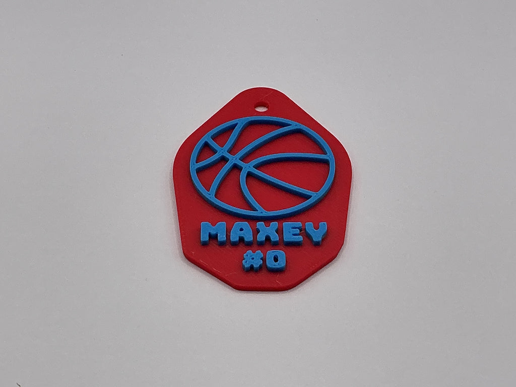 Personalized Basketball Keychain