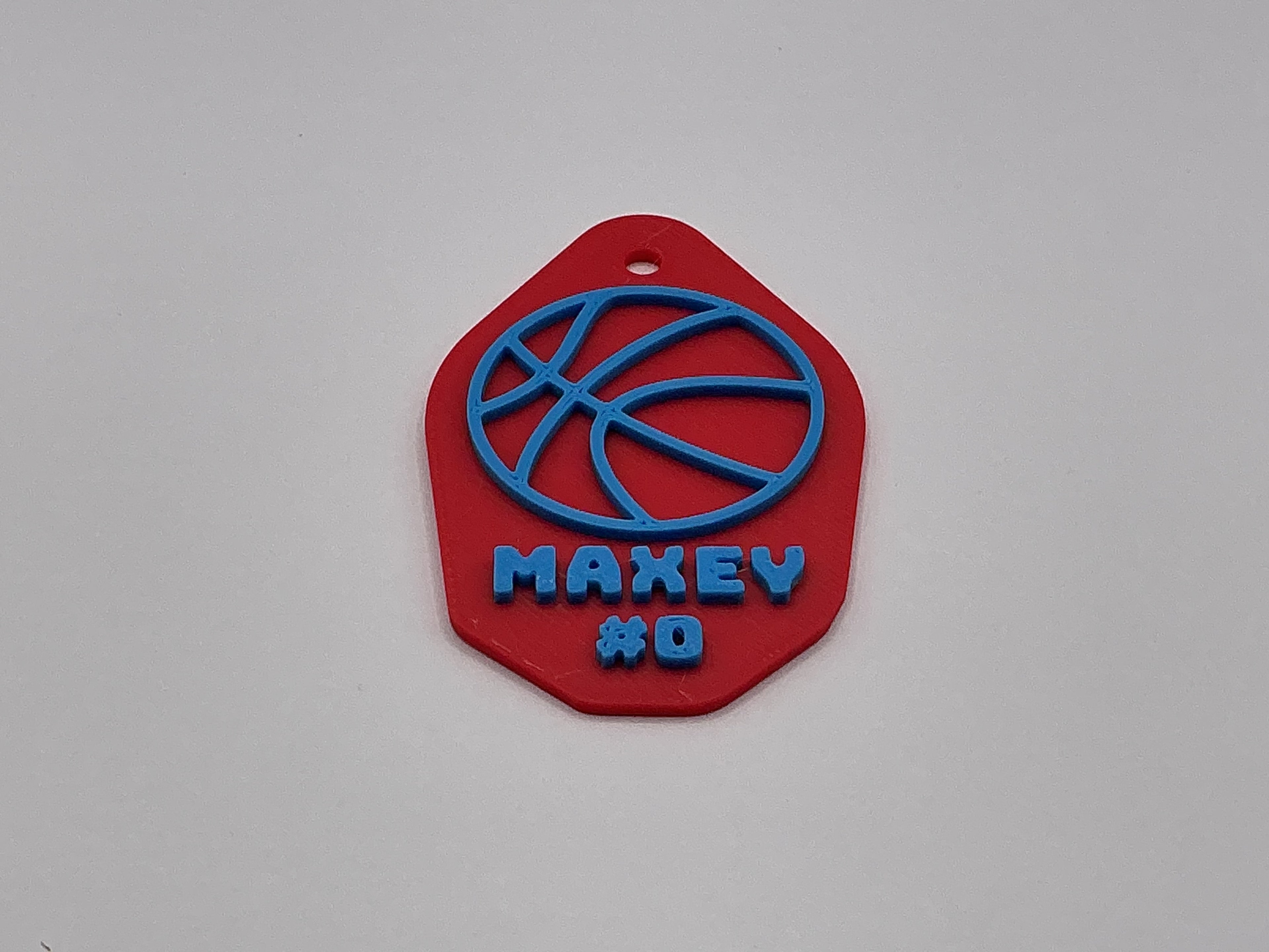 Personalized Basketball Keychain