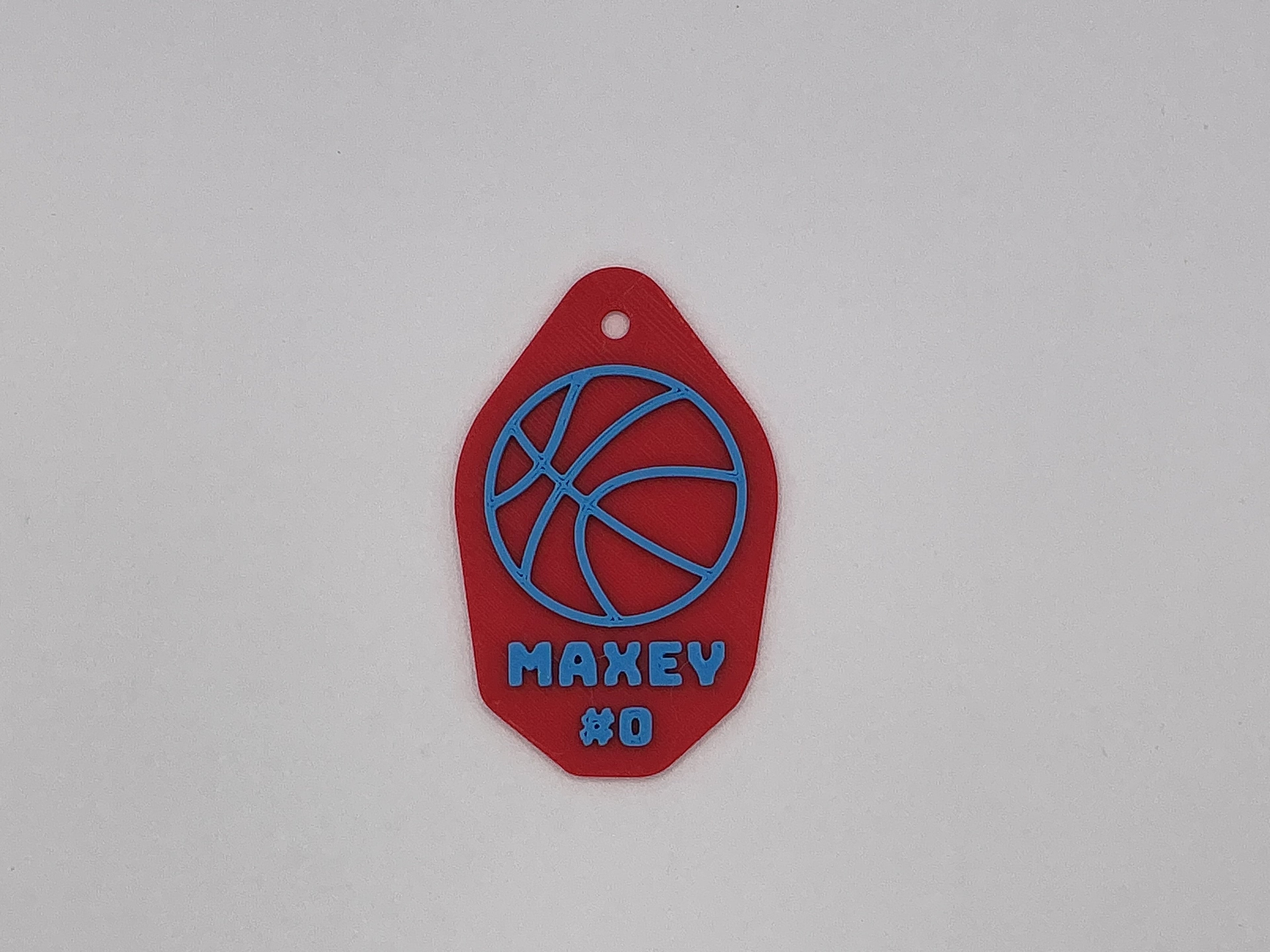 Personalized Basketball Keychain