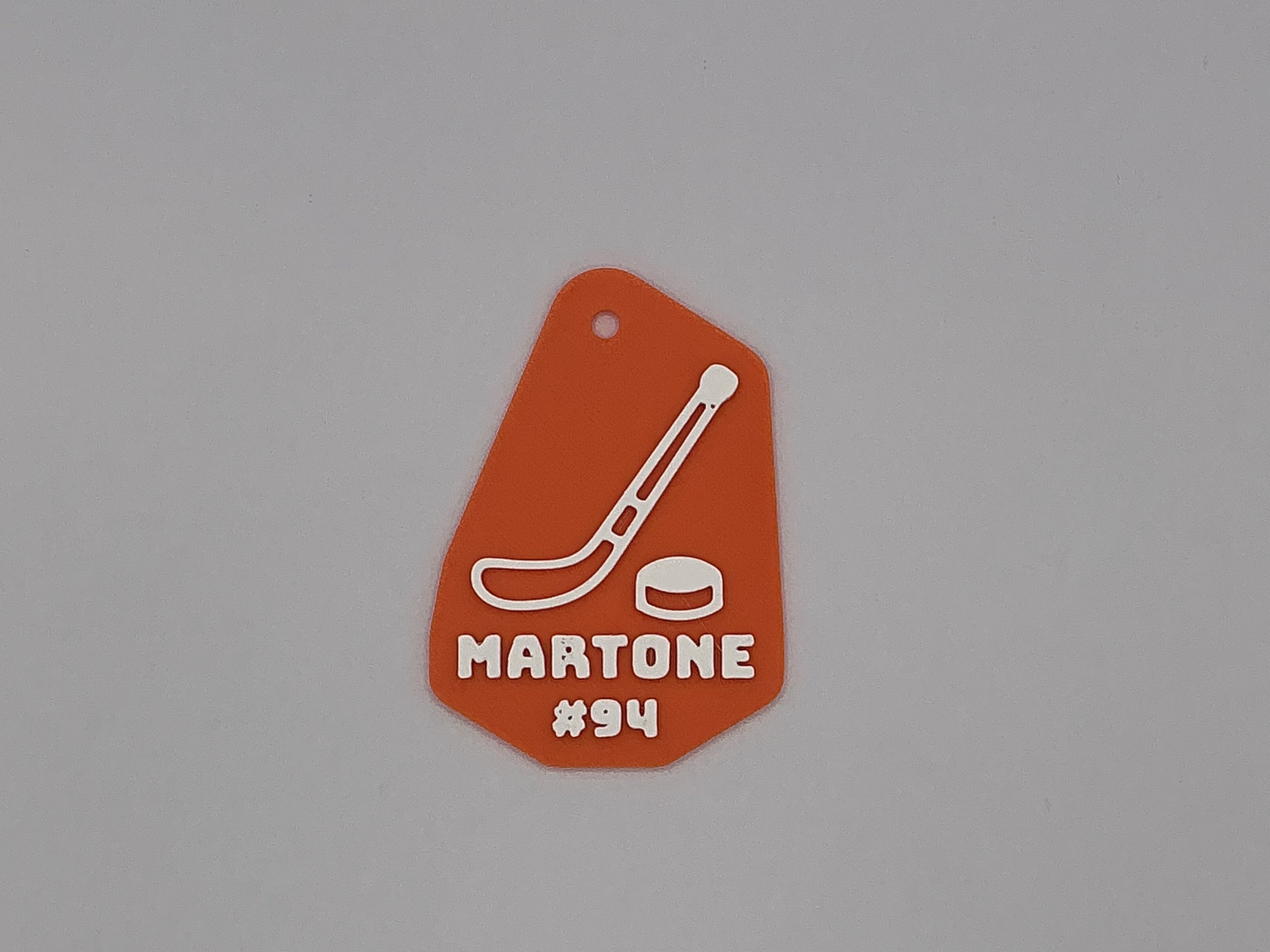 Personalized Hockey Keychain