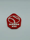 Personalized Baseball Keychain