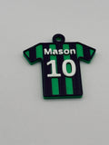 Personalized Soccer Jersey Keychain